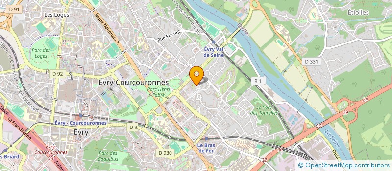 localisation de l'entreprise MADAME JACQUELINE DEGUILLEN  EVRY-COURCOURONNES