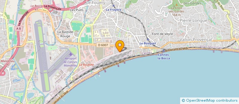 localisation de l'entreprise MADAME JACQUELINE DELAVIGNE à CANNES