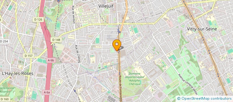 localisation de l'entreprise MADAME JACQUELINE DELORME  VILLEJUIF