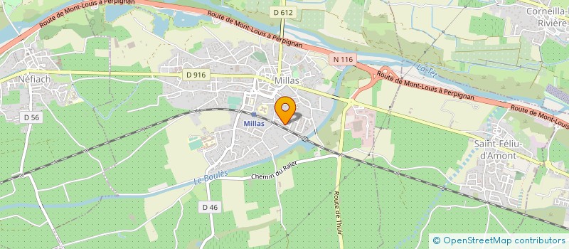 localisation de l'entreprise MADAME JACQUELINE DELPEYROU  MILLAS