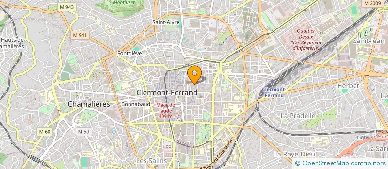 localisation de l'entreprise MADAME JACQUELINE DELUZARCHES  CLERMONT-FERRAND