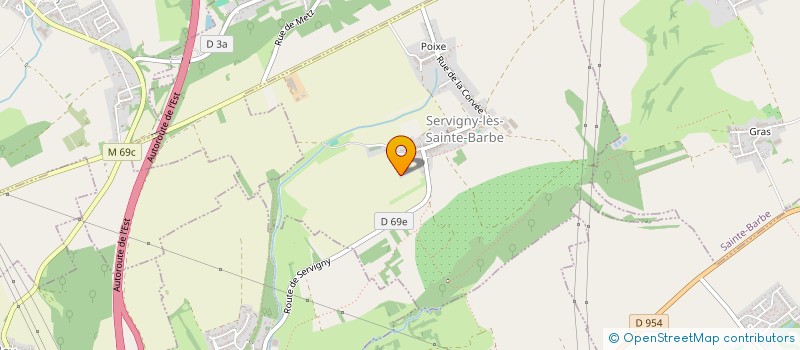 localisation de l'entreprise MADAME JACQUELINE DEPRIMOZ  SERVIGNY-LES-SAINTE-BARBE