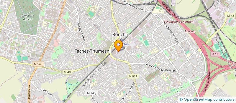 localisation de l'entreprise MADAME JACQUELINE DESHAYES à RONCHIN