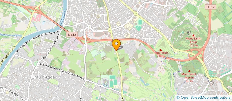 localisation de l'entreprise MADAME JACQUELINE DESIGNE  AGDE