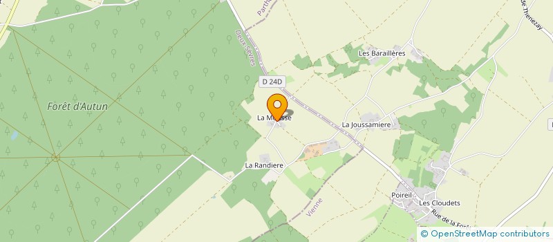 localisation de l'entreprise MADAME JACQUELINE DESMIERS  THENEZAY