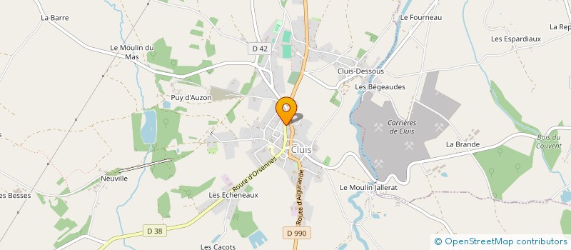 localisation de l'entreprise MADAME JACQUELINE DEVILLE à CLUIS