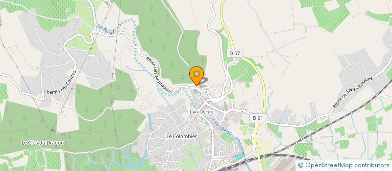 localisation de l'entreprise MADAME JACQUELINE DI PIZZO  LES ARCS