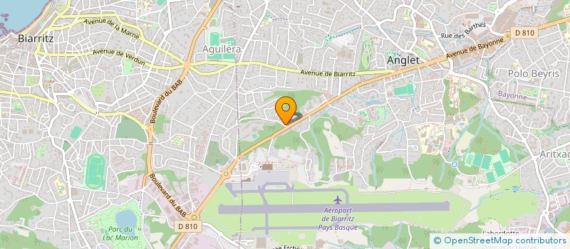 localisation de l'entreprise MADAME JACQUELINE DIZET  ANGLET