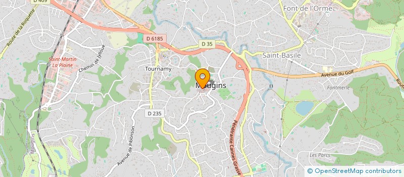localisation de l'entreprise MADAME JACQUELINE DOUGLAS à MOUGINS