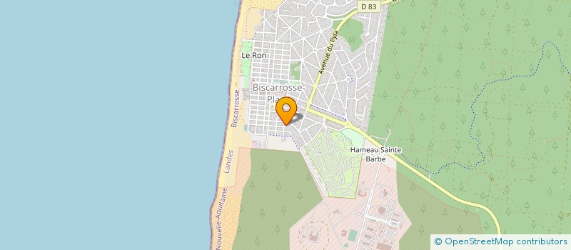 localisation de l'entreprise MADAME JACQUELINE DOUILLET  BISCARROSSE