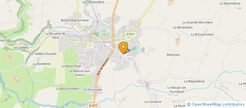 localisation de l'entreprise MADAME JACQUELINE DOW  SOURDEVAL