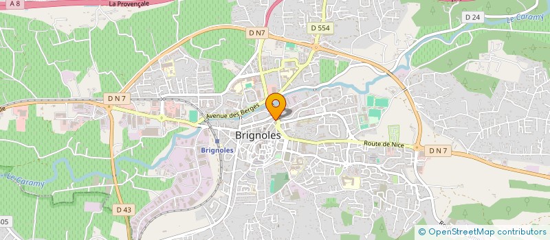 localisation de l'entreprise MADAME JACQUELINE DUBOIN à BRIGNOLES