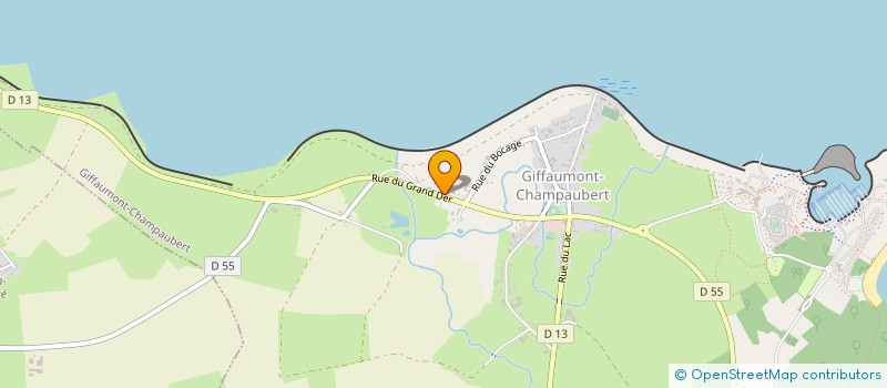 localisation de l'entreprise MADAME JACQUELINE DUBOIS à GIFFAUMONT-CHAMPAUBERT