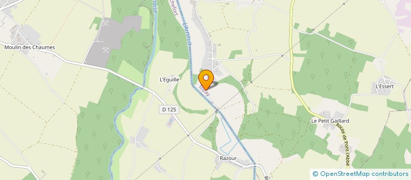 localisation de l'entreprise MADAME JACQUELINE DUBOST  TRIZAY