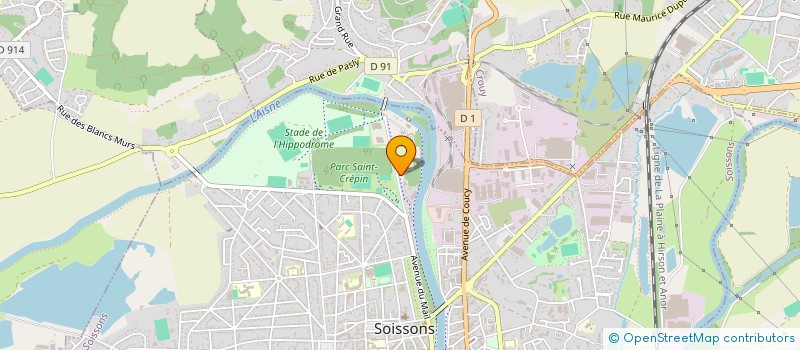 localisation de l'entreprise MADAME JACQUELINE DUMAY à SOISSONS