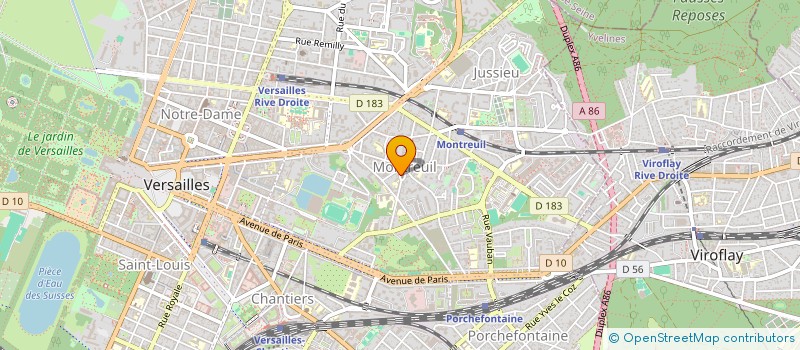 localisation de l'entreprise MADAME JACQUELINE DUPIN à VERSAILLES