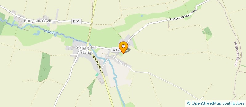 localisation de l'entreprise MADAME JACQUELINE DUPONT  SOLIGNY-LES-ETANGS