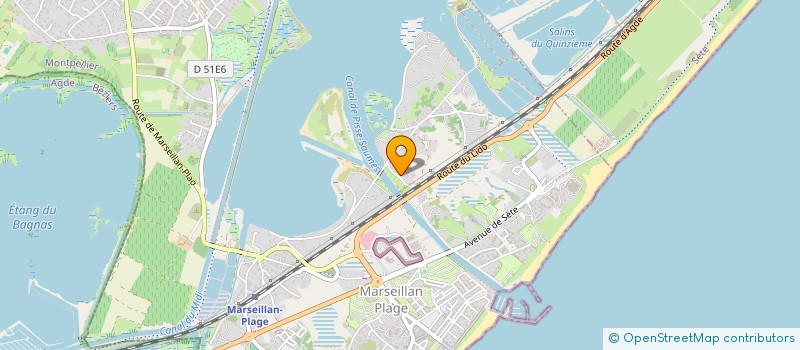 localisation de l'entreprise MADAME JACQUELINE DURAND à MARSEILLAN