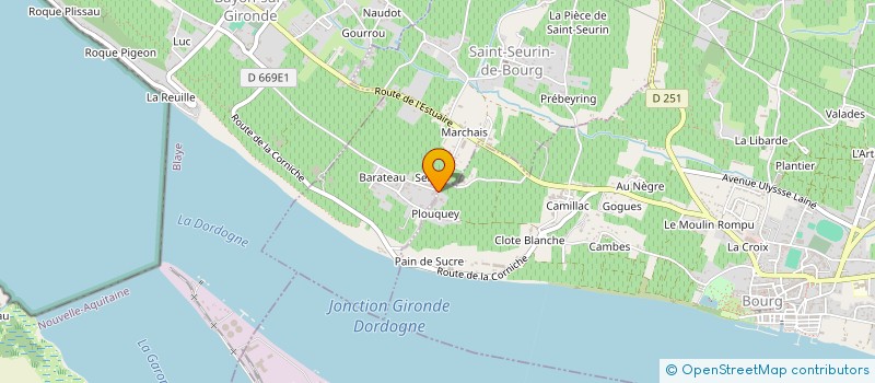 localisation de l'entreprise MADAME JACQUELINE DUTEAU  BOURG