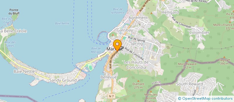 localisation de l'entreprise MADAME JACQUELINE DUZANT  SAINT-MARTIN