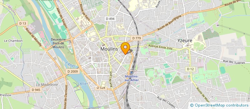 localisation de l'entreprise MADAME JACQUELINE ECHEGUT à MOULINS