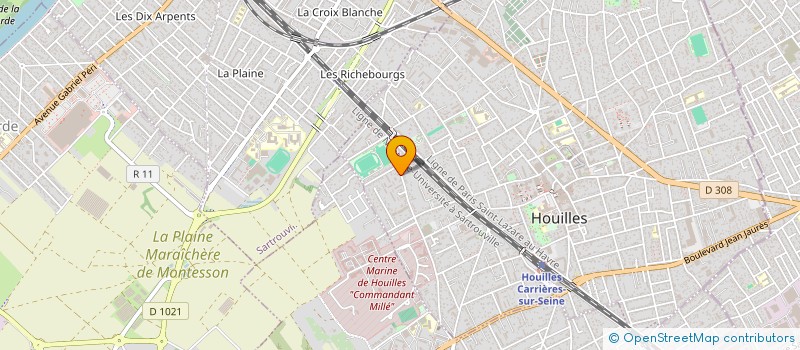 localisation de l'entreprise MADAME JACQUELINE EJACHA  HOUILLES