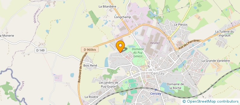 localisation de l'entreprise MADAME JACQUELINE ENOND  CERIZAY