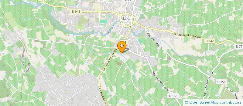 localisation de l'entreprise MADAME JACQUELINE ESCLAPON  MAZAN