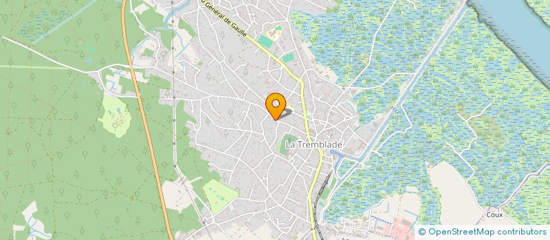 localisation de l'entreprise MADAME JACQUELINE EVODE  LA TREMBLADE