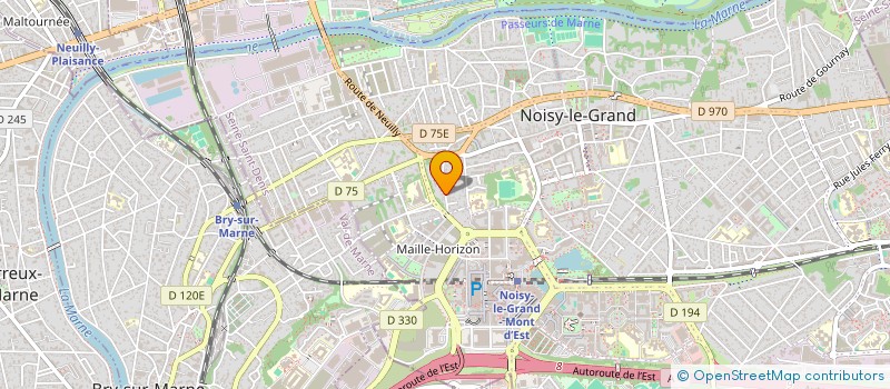 localisation de l'entreprise MADAME JACQUELINE FABRE à NOISY-LE-GRAND