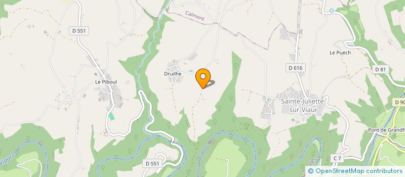 localisation de l'entreprise MADAME JACQUELINE FABRE  COMPS-LA-GRAND-VILLE