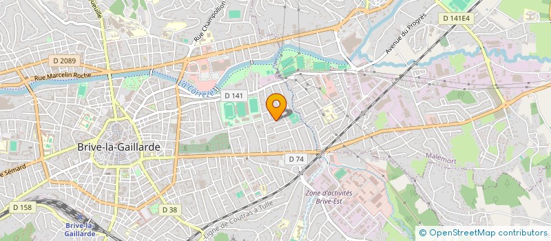 localisation de l'entreprise MADAME JACQUELINE FALHUN  BRIVE-LA-GAILLARDE