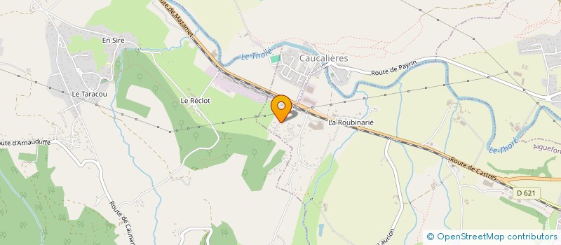 localisation de l'entreprise MADAME JACQUELINE FARGUES  AIGUEFONDE