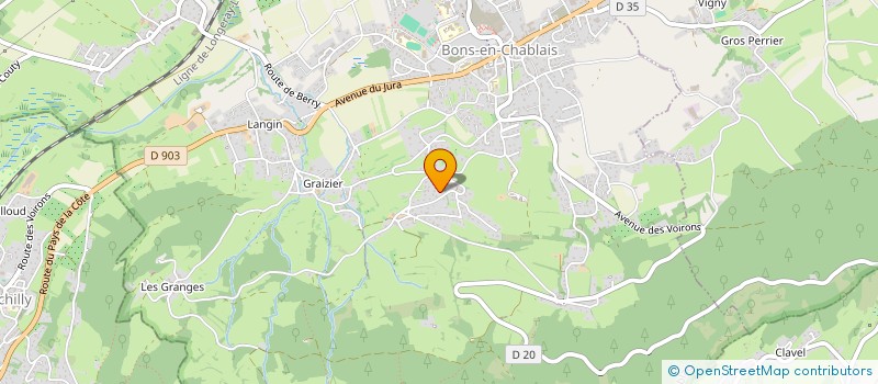 localisation de l'entreprise MADAME JACQUELINE FAVRE-ROCHEY  BONS-EN-CHABLAIS