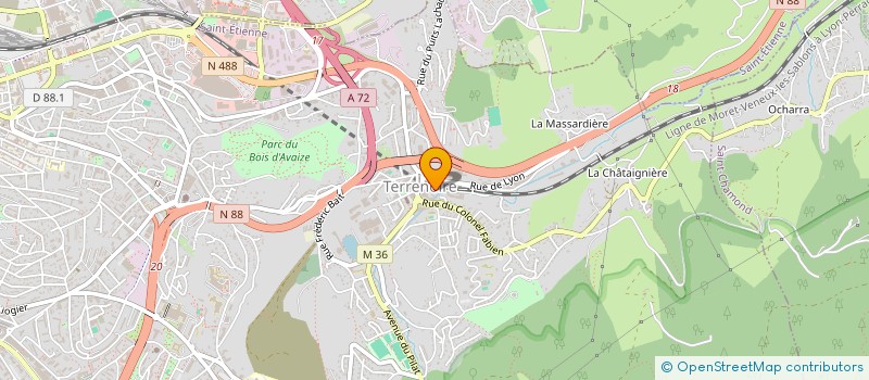 localisation de l'entreprise MADAME JACQUELINE FILIOL  SAINT-ETIENNE