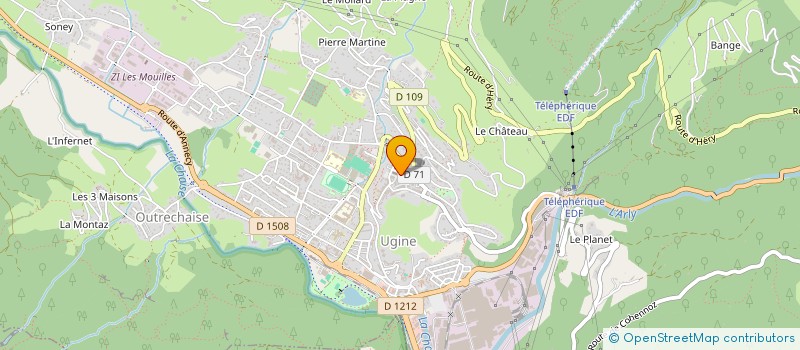 localisation de l'entreprise MADAME JACQUELINE FLAMMIER  UGINE