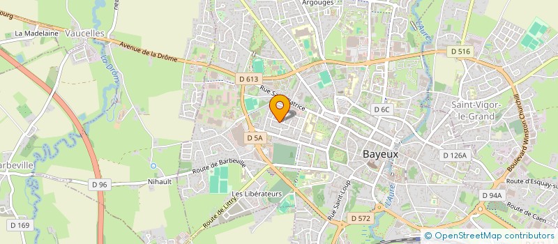 localisation de l'entreprise MADAME JACQUELINE FLEURY  BAYEUX