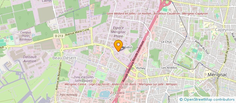 localisation de l'entreprise MADAME JACQUELINE FONTENEAU  MERIGNAC