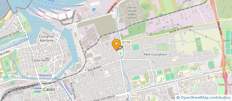 localisation de l'entreprise MADAME JACQUELINE FORTEVILLE  CALAIS