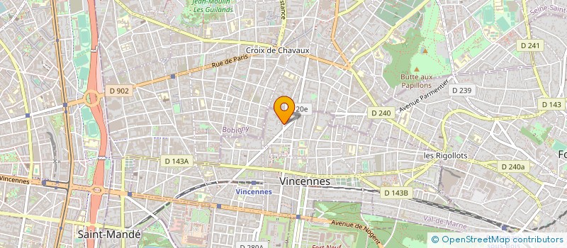 localisation de l'entreprise MADAME JACQUELINE FOSTER à VINCENNES