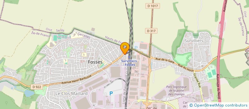 localisation de l'entreprise MADAME JACQUELINE FOUANT  FOSSES