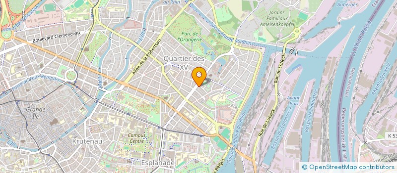localisation de l'entreprise MADAME JACQUELINE FOUCHER à STRASBOURG