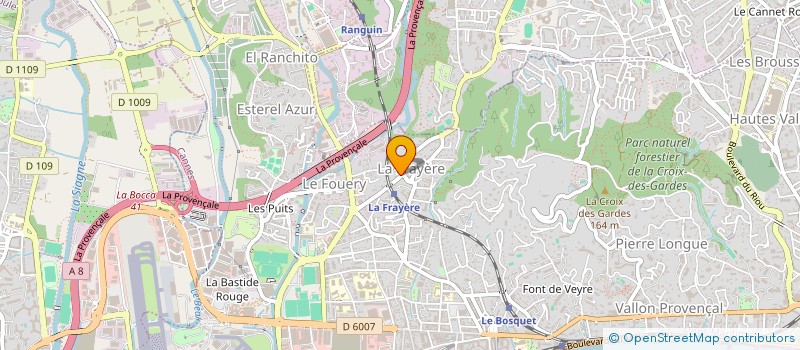 localisation de l'entreprise MADAME JACQUELINE FOUMINET à CANNES