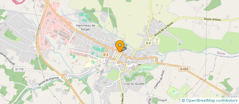 localisation de l'entreprise MADAME JACQUELINE FOUQUE  BAZAS