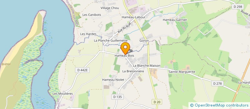 localisation de l'entreprise MADAME JACQUELINE FREMIN  BRICQUEVILLE-SUR-MER