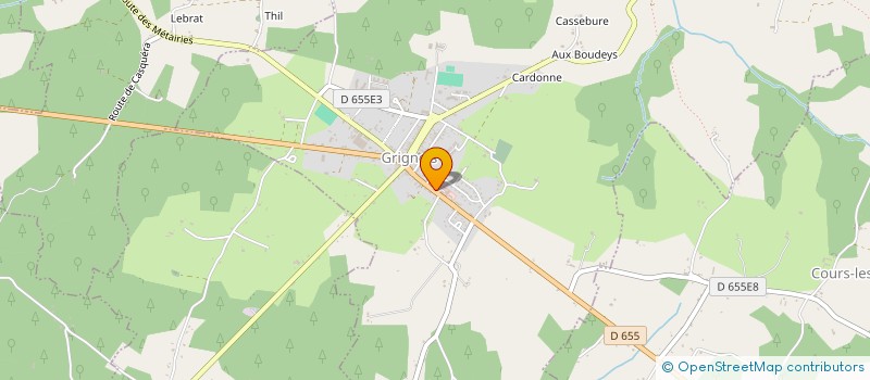 localisation de l'entreprise MADAME JACQUELINE FREREJEAN  GRIGNOLS