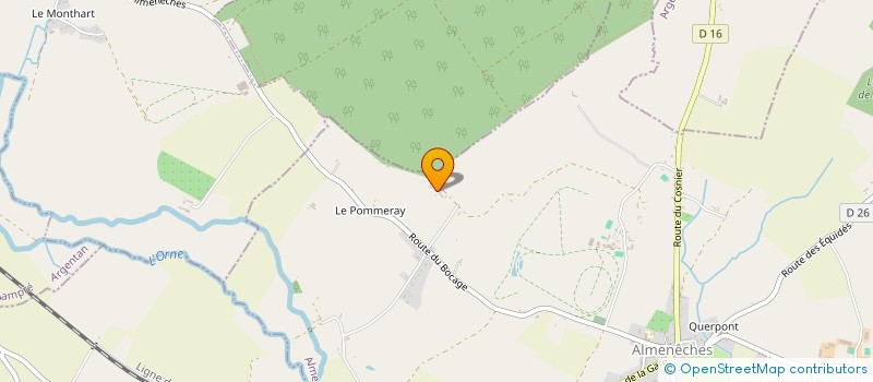 localisation de l'entreprise MADAME JACQUELINE FRESNIL à ALMENECHES