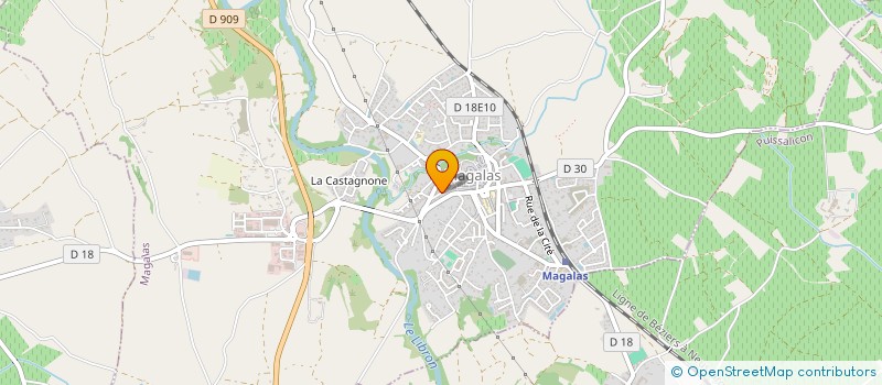 localisation de l'entreprise MADAME JACQUELINE FROUNTIL  MAGALAS