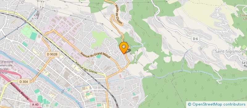 localisation de l'entreprise MADAME JACQUELINE GABARROU  CLUSES