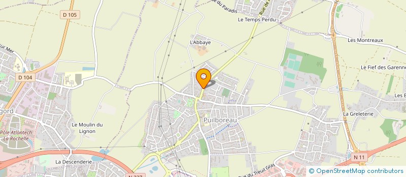 localisation de l'entreprise MADAME JACQUELINE GAILLARD  PUILBOREAU